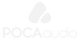 Mountain-like rounded shape with the word POCA audio underneath.